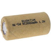 Аккумулятор Ni-Cd технический Quantum 2000mAh 1.2V SC Flat, 1шт/уп