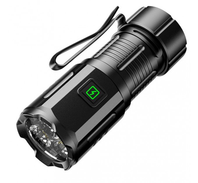 Фонарь F30-3XPG, 1х16340A, индикация заряда, ЗУ Type-C, чехол, магнит, Box