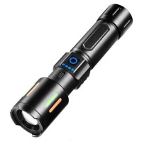 Фонарь NIGHT VISION FLUORESCENCE CB-611-TG, индикация заряда, 1x26650/3xAAA, ЗУ Type-C, zoom, Box