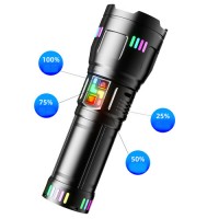 Фонарь NIGHT VISION FLUORESCENCE KEZU G01/AK177D1-WHITE LASER LED PM60-TG, 4х18650, power bank, ЗУ Type-C,