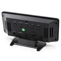 Часы сетевые VST-888Y-4, зеленые, температура, влажность, USB