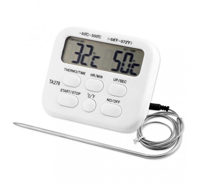 Термометр кухонный ТА-278 с выносным датчиком от -50 до 300°С
