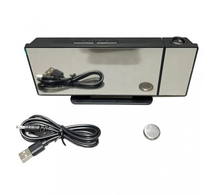 Часы сетевые проекционные VST-896S-4, зеленые, температура, USB