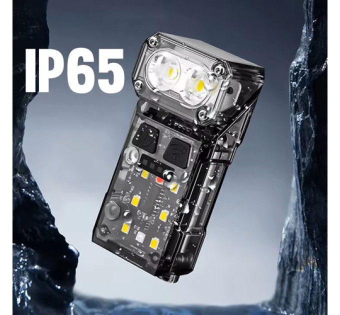 Фонарь налобный X52-2LED+6SMD(RGB), Motion Sensor, индикация аряда, Li-Ion аккум., ЗУ Type-C, клипса, магнит,
