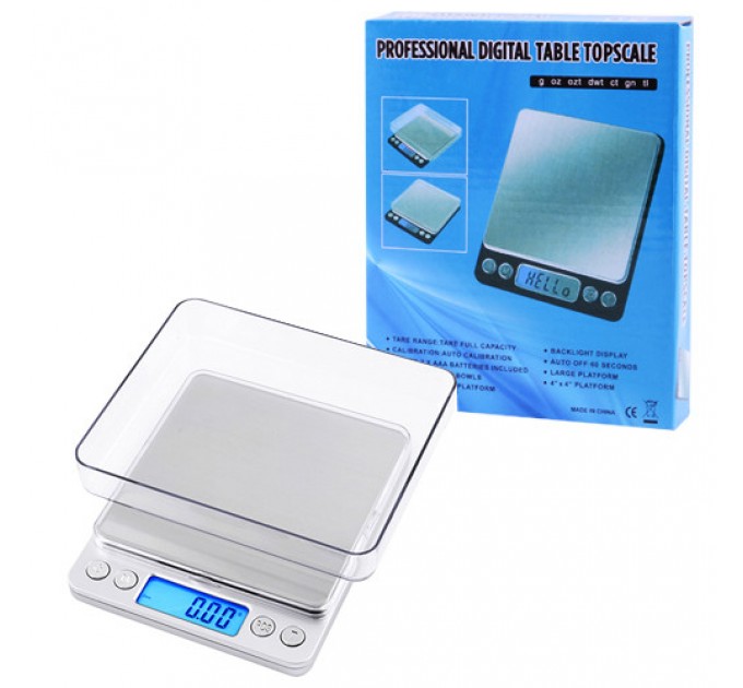 Весы ювелирные 6295A, 500г (0.01г) +чаша