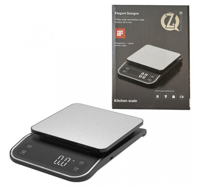 Весы кухонные X-1, 5кг (0,1г), 3xAAA/USB