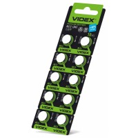 Батарейка часовая Videx AG12/LR43 BLISTER CARD 10 шт