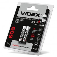 Акумулятори Videx HR03/AAA 600mAh, блістер 2 шт