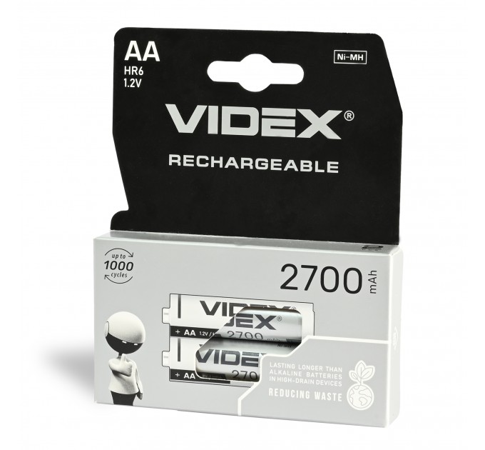Акумулятори Videx HR6/AA 2700mAh double blister/2шт
