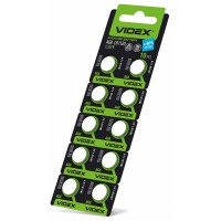 Батарейка часовая Videx AG 8/LR1120 BLISTER CARD 10 шт