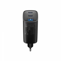 Зарядний пристрій HAVIT UC20 GaN 67W USB-A+2xUSB-C Black