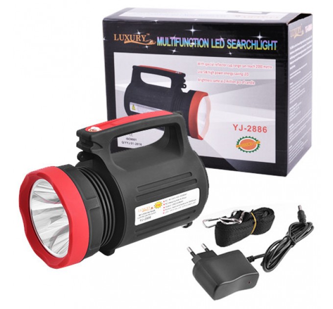 Фонарь переносной Luxury 2886-5W+22SMD, power bank, встроенный аккумулятор, ЗУ 220V
