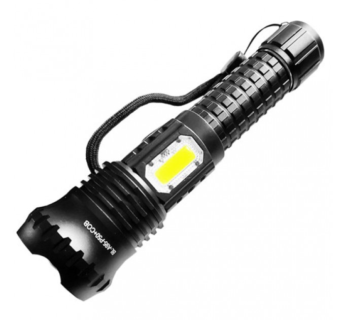 Фонарь BL-A95-P50+COB, 1x18650, zoom, ЗУ microUSB, Box