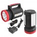 Фонарь переносной Luxury 1902 T, 5W+22SMD, 2 лампы 3W, power bank, встр. аккум., солнечная батарея, ЗУ 220V,