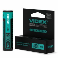 Аккумулятор Videx литий-ионный 18650-P (защита) 2800mAh color box/1шт