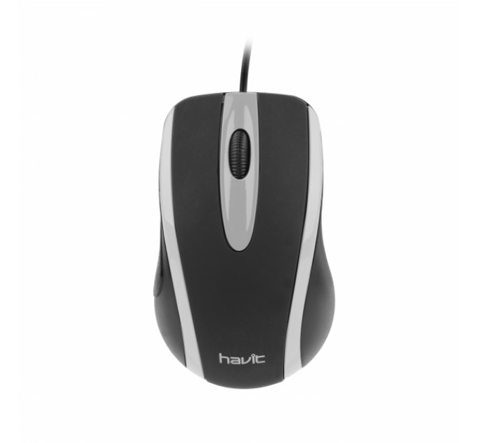 Проводная мышь HAVIT HV-MS753 USB Black/Gray (1000 DPI, 3 кл)