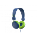 Наушники проводные накладные HAVIT HV-H2198D Blue/Green c микрофоном