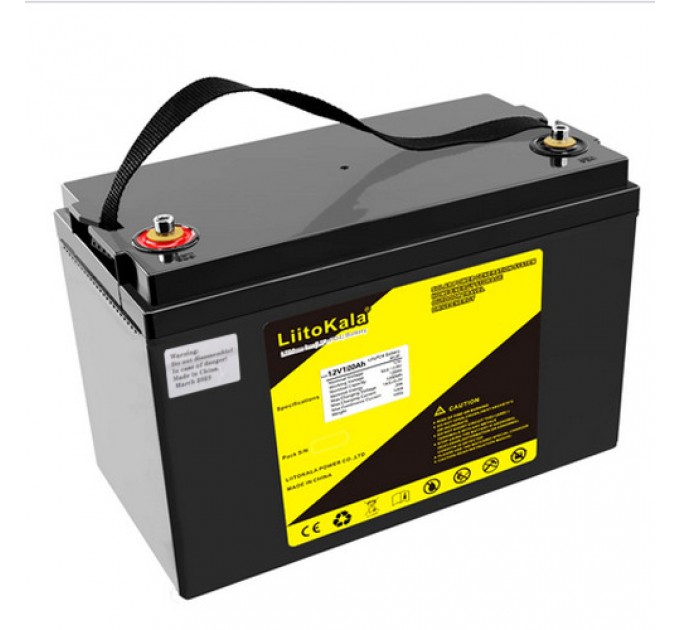 Аккумулятор LiFePO4, LiitoKala, 12V 100Ah, BMS smart плата