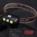 Фонарь налобный KX-215-LED+2COB, 1x18650, ЗУ Type-C, Box