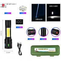 Фонарь NIGHT VISION FLUORESCENCE BL-627-TG+COB, Li-Ion аккумулятор, индикация заряда, ЗУ Type-C, zoom
