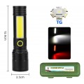 Фонарь BN-537-TG+COB(white+red), Li-Ion аккумулятор, ЗУ Type-C, zoom