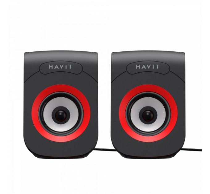 Стерео колонки HAVIT SK599 USB 6W Black/Red