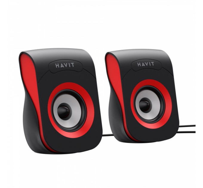 Стерео колонки HAVIT SK599 USB 6W Black/Red