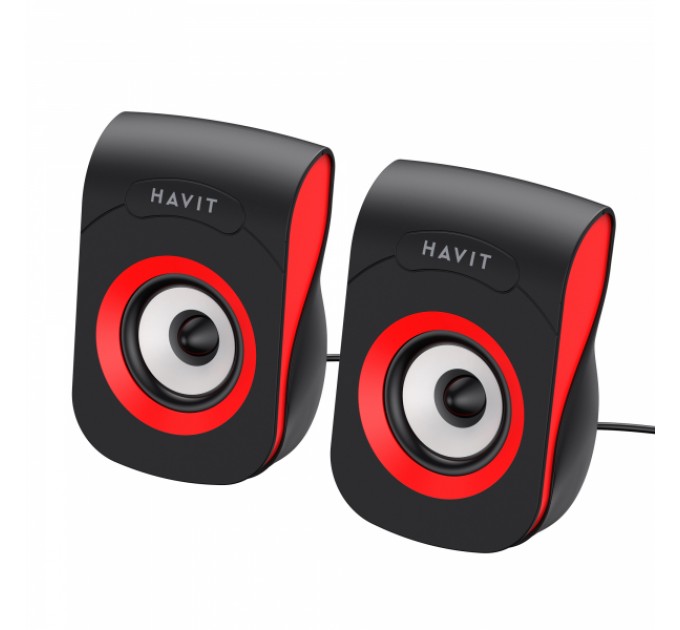 Стерео колонки HAVIT SK599 USB 6W Black/Red