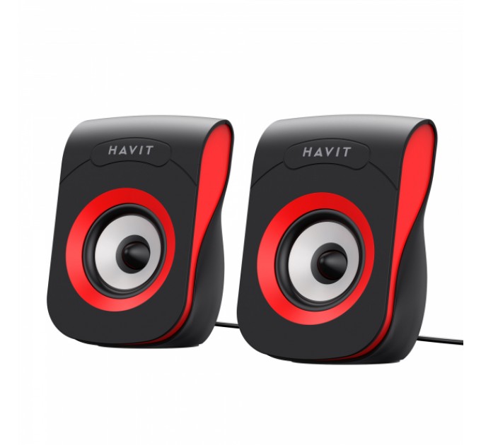 Стерео колонки HAVIT SK599 USB 6W Black/Red
