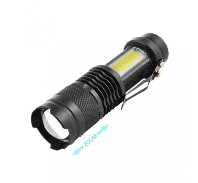 Фонарь Police 525/8468-XPE+COB, Li-Ion аккум., zoom, ЗУ microUSB, Box