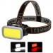 Фонарь налобный YM-309-COB(white+red), Li-Ion аккум., ЗУ Type-C, Box