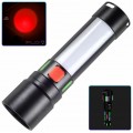Фонарь 611-TG+COB(white+red), Li-Ion аккумулятор, ЗУ Type-C, zoom