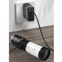 Фонарь со светильником CH-5021-TG+COB, Li-Ion аккум., ЗУ Type-C, zoom