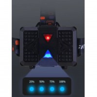 Фонарь налобный CT021 10+1 ULTRA LED, 3x18650, power bank, ЗУ Type-C