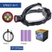 Фонарь налобный CT021 3+1 ULTRA LED, 3x18650, power bank, ЗУ Type-C