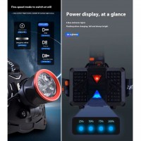 Фонарь налобный CT021 3+1 ULTRA LED, 3x18650, power bank, ЗУ Type-C