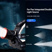 Фонарь налобный CT021 3+1 ULTRA LED, 3x18650, power bank, ЗУ Type-C