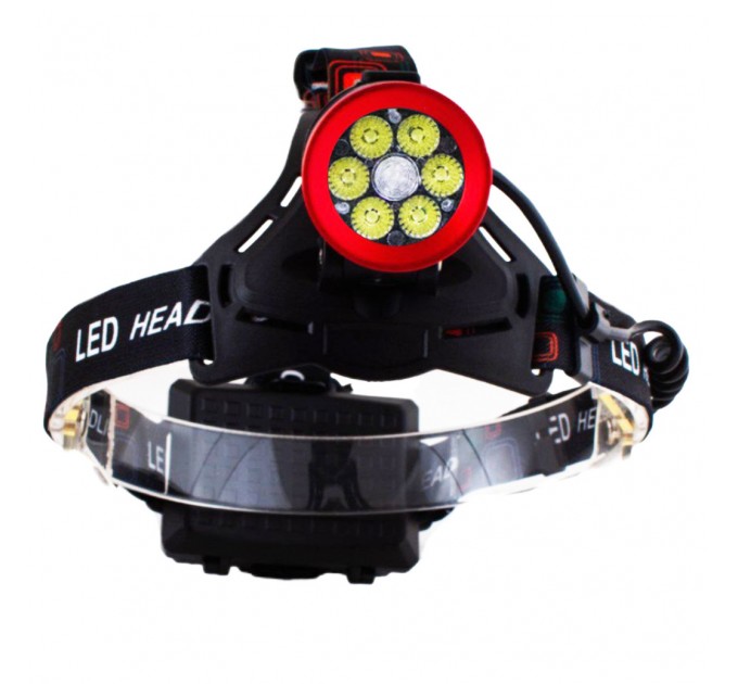 Фонарь налобный CT021 6+1 ULTRA LED, 3x18650, power bank, ЗУ Type-C