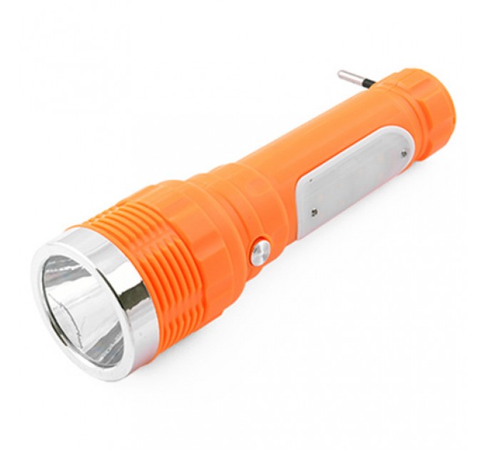 Фонарь Luxury 231, 1W+8LED, встроенный аккумулятор, ЗУ 220V