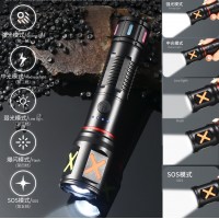 Фонарь PLD-CA166-3 1 РЕЖИМ WHITE LASER LED PM10-TG, 1х18650, индикация заряда, ЗУ Type-C, zoom, Box