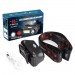 Фонарь налобный 1804-LED(red)+COB(white), 1x18650, ЗУ Type-C