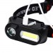 Фонарь налобный 1804-LED(red)+COB(white), 1x18650, ЗУ Type-C