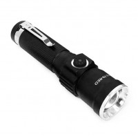 Фонарь PLD-1812-T6 (red), 1x18650, индикация заряда, ЗУ Type-C, zoom, Box