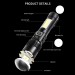 Фонарь COB18-WHITE LASER LED PM10-TG+COB, 1x18650, power bank, магнит, ЗУ Type-C, zoom