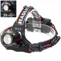 Фонарь налобный NIGHT VISION FLUORESCENCE 8083 1 РЕЖИМ WHITE LASER LED PM10-TG+COB, 2x18650, ЗУ Type-C, zoom
