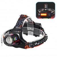 Фонарь налобный NIGHT VISION FLUORESCENCE 8096 1 РЕЖИМ WHITE LASER LED PM10-TG+COB, 3x18650, power bank, ЗУ