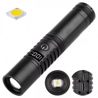 Фонарь S2304-WHITE LASER LED PM10-TG, 1x18650/3xAAA, power bank, ЗУ Type-C, zoom