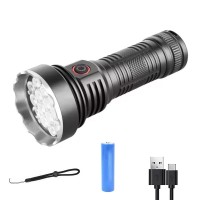 Фонарь W5201-1-19 ULTRA BRIGHT LED, 1x18650, индикация заряда, ЗУ Type-C