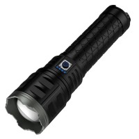 Фонарь AK138-1 WHITE LASER LED PM60-TG+СУМКА, 8x18650 3.7V, power bank, индикация заряда, ЗУ Type-C, zoom, Box