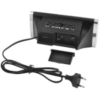 Часы сетевые VST-730-4 салатовые, 220V